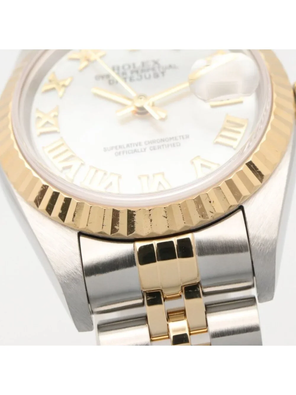 Rolex Watch Datejust Number WH Shell RO 18k Stainless Steel